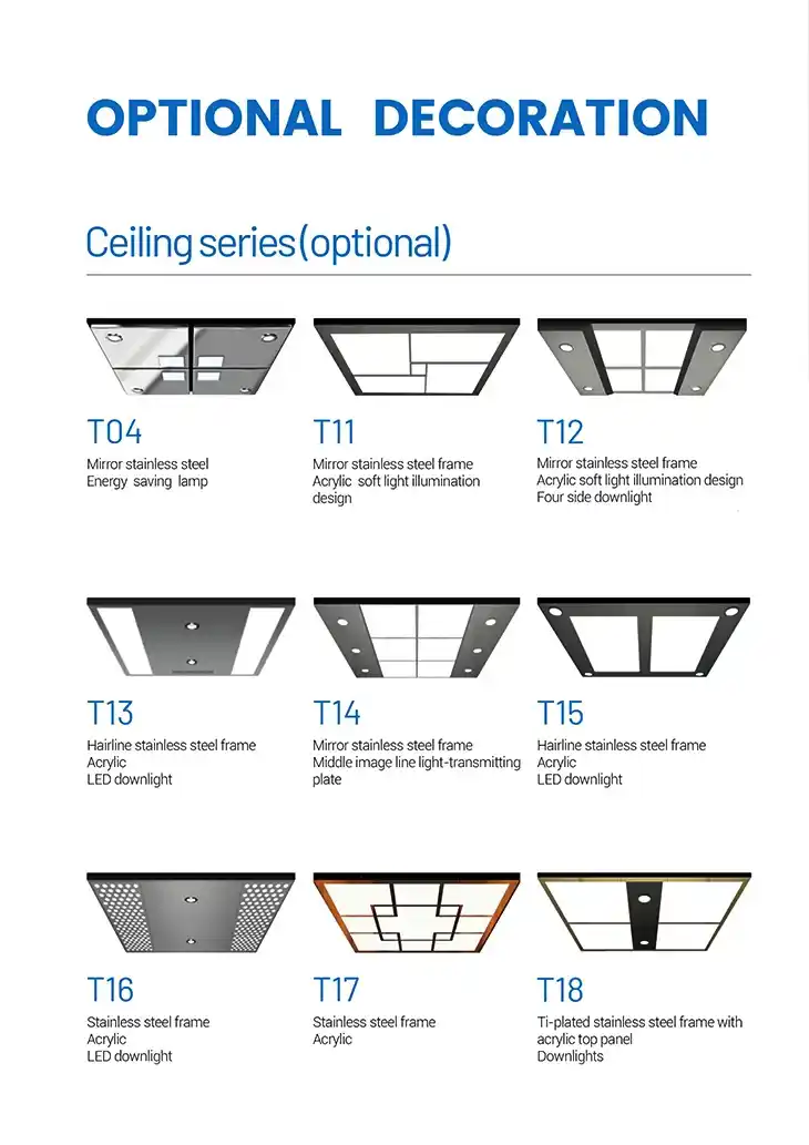 FUJI Elevator Premium & Modern Design Ceiling