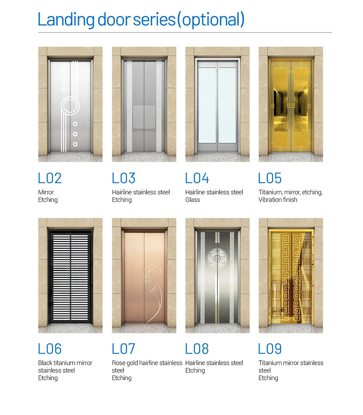 FUJI Elevator Landing Door Design